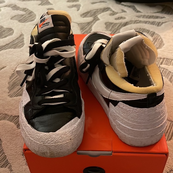 Nike Blazer Low Sacai Black Patent Leather - Picture 2 of 7